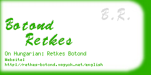 botond retkes business card